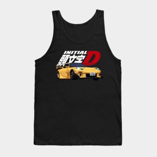 Initial D - FD RX-7 yellow drift Tank Top